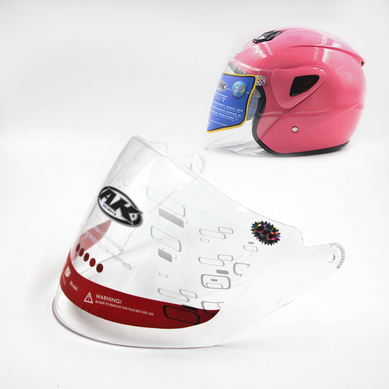 艾凯AK711电动车头盔安全帽镜片风镜挡风玻璃护目镜半盔夏盔