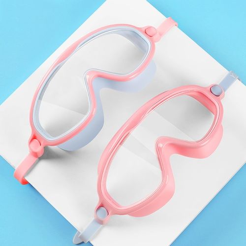 儿童游泳眼镜女童防水防雾液男童宝宝护目大框鼻子防呛水专业泳镜