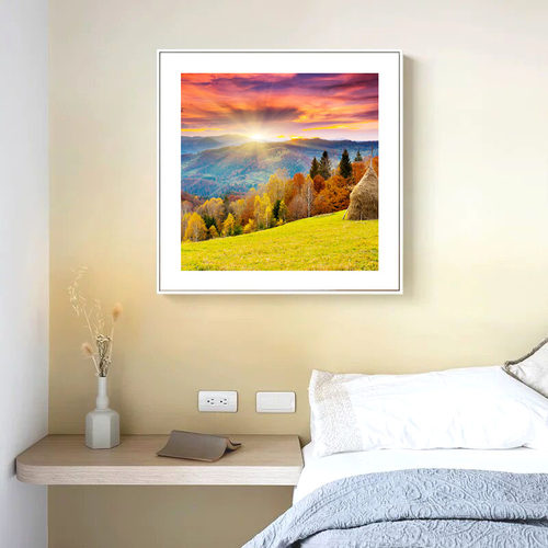 秋天风景装饰画客厅沙发背景墙壁画现代简约楼梯间餐厅卧室挂画
