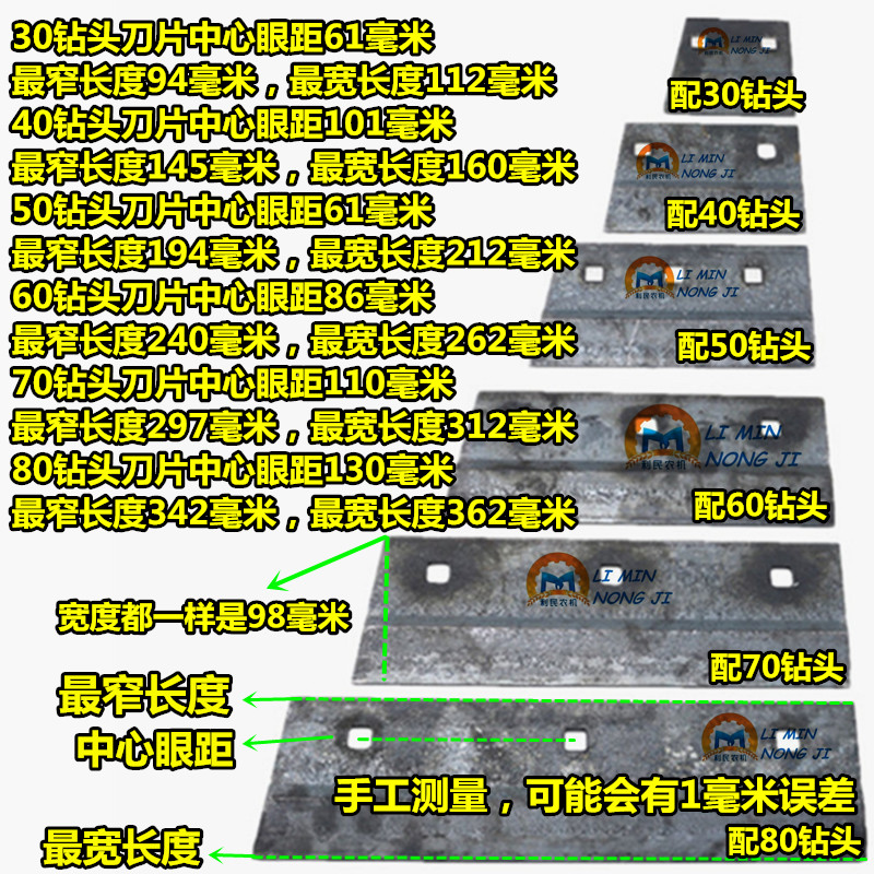 拖拉机挖坑机专用钻头刀片 打坑机耐磨刀片 挖坑机钻头尖钻头刀片