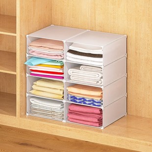 【宽82】衣柜分层隔板收纳架家用衣橱整理神器衣物落地置物架定制