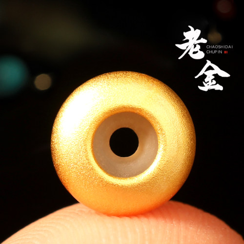热销老金s925足银镀金定位隔片金刚星月菩提108佛珠手串水晶文玩