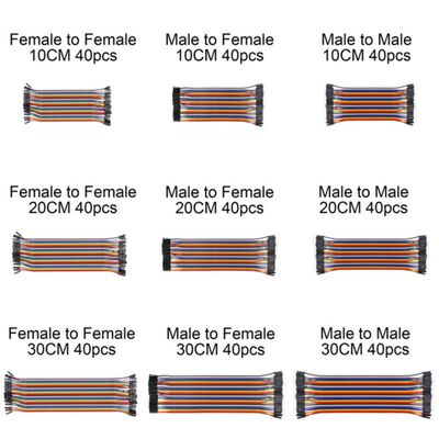 推荐40pcs 1p-1p female to male Jumper Wire Dupont Cable Line