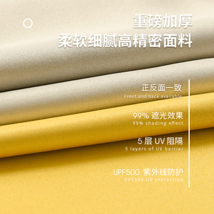 窗帘免打孔简易安装伸缩杆一整套卧室遮光小窗户遮挡帘飘窗遮阳布