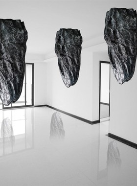 玻璃钢仿真石头井盖假山石头园林公园落地景观造景空心庭院摆件