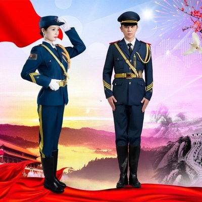 新品学生升旗手仪仗队服装爱国教育旗班礼服护旗S手升旗仪式合唱