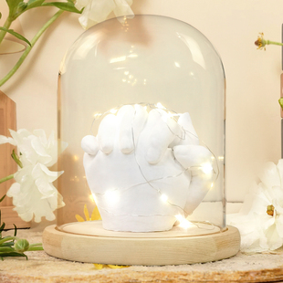 情侣手膜石膏制作材料模具自制手模型3d立体diy克W隆粉手印纪念