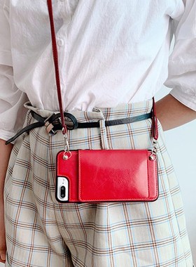 Wallet phone case with strap for Samsung Galaxy S9 S10E S20