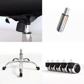 职员凳子升降椅子办公室家用旋简约椅滑轮办公椅电脑坐椅靠背转椅