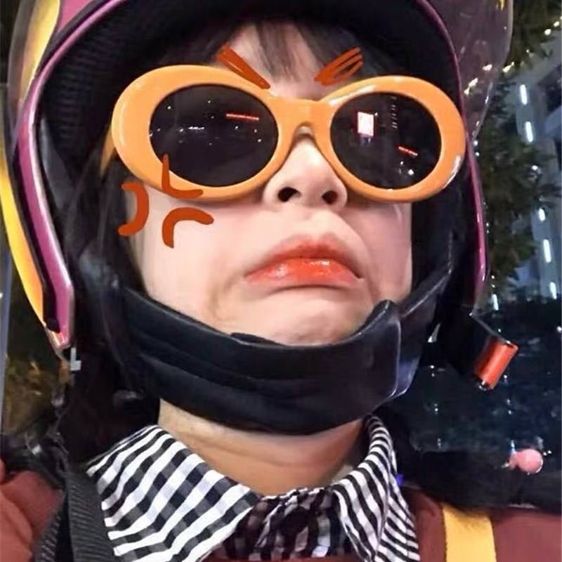 小众货黄色系ins欧美风果冻日韩街拍复古夏日彩片墨镜太阳眼镜