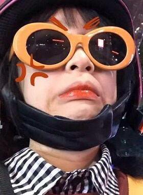 小众货黄色系ins欧美风果冻日韩街拍复古夏日彩片墨镜太阳眼镜
