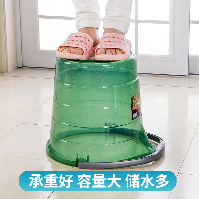 水桶大号加d厚家用手提透明圆形洗澡大容量圆桶储水用塑料小洗衣