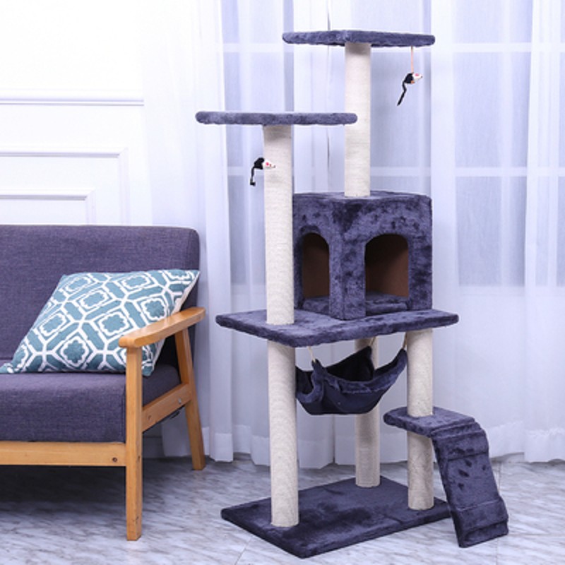 推荐Cat tower cat climbing rack wooden cat house wooden catw