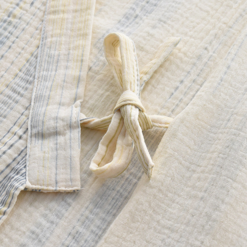 日式和服睡袍女士春秋夏季纱布薄款宽松汗蒸浴袍家居服睡衣