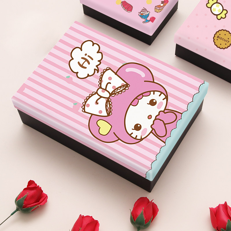 61节生日礼物盒儿l童i哈喽k节tty盒盒包装礼空盒送女生小孩礼品盒