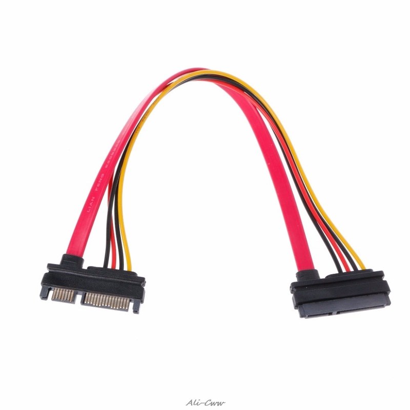 1Pc 30cm 22Pin(15+7) Male To 22 pin IFemale SATA Serial ATA