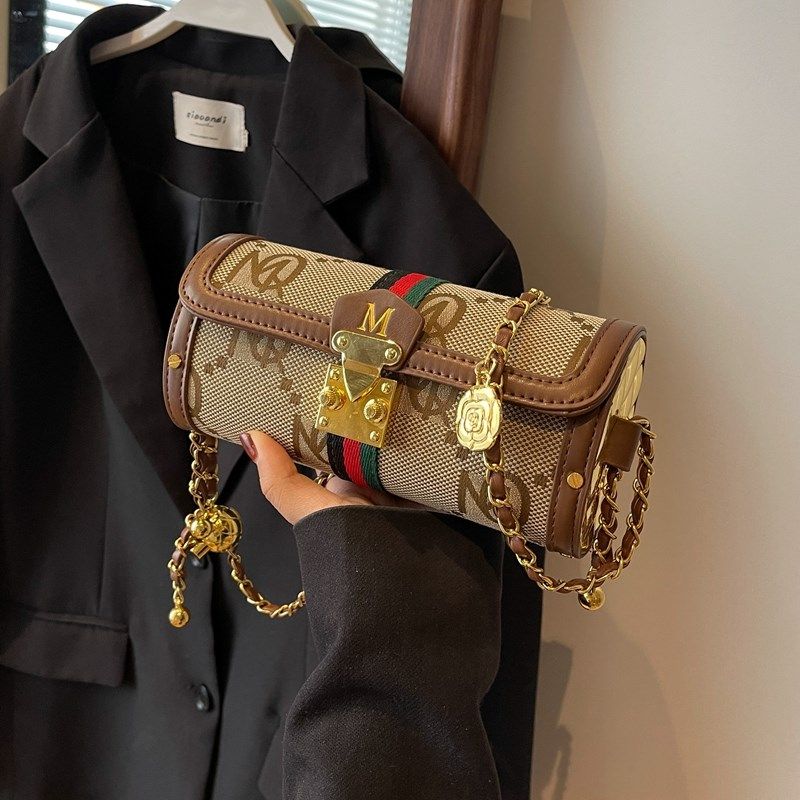 高级感包包女士2024新款潮夏季小众单肩包网红爆款链条斜挎圆筒包,箱包皮具/热销女包/男包,通用款女包,淘宝优惠券,粉丝福利购,淘宝优惠卷