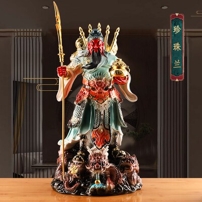 树脂武财神武王关公家用神像大摆件店铺工艺品关二爷办公室关羽像