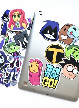 26Pcs/lot American Comic Teen Titans Go ers  Snowboard Lapto