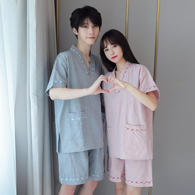 汗蒸服桑拿服汗蒸服女全v棉情侣大码温泉泡澡服套装浴服男