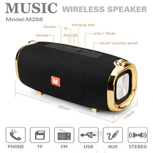 50W wireless portable M258 speaker power bluetooth sub high