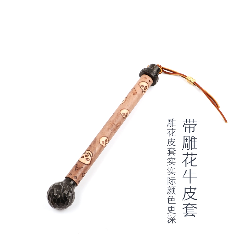 金瓜锤EDC随身北欧战锤钉头锤安全锤权杖骨朵锤45号钢制造非冷钢