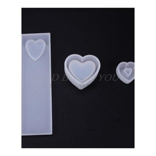 Epoxy Box Heart Shaped Mold Hollow 极速Crystal Pendant Resin