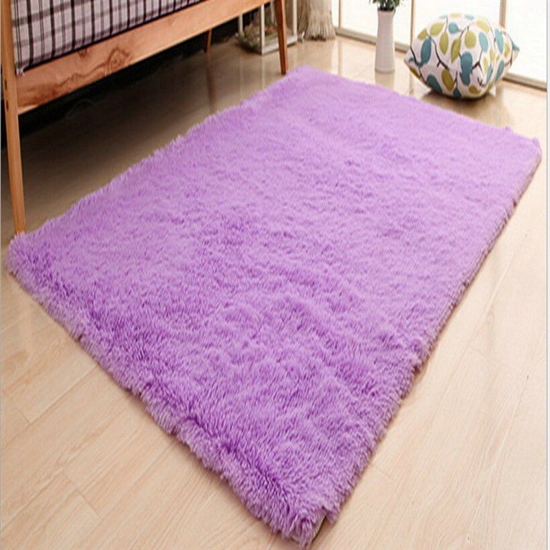 Area Rug Carpet Living-Room Black Bedroom-Mat Fluffy-Mat Ant