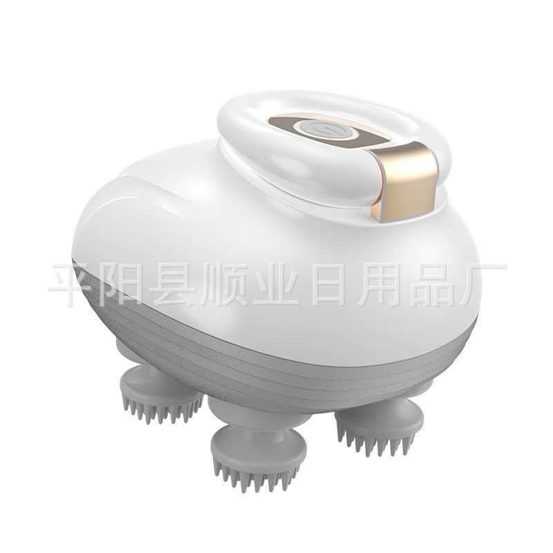 头部按摩器电动充电多功能颈椎y按摩器充电款八爪鱼智能头皮按摩