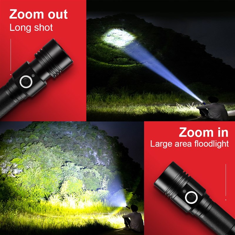 Drop shipping CREE XHP50.2 LED Flashlight Torch Xhp p50 Most