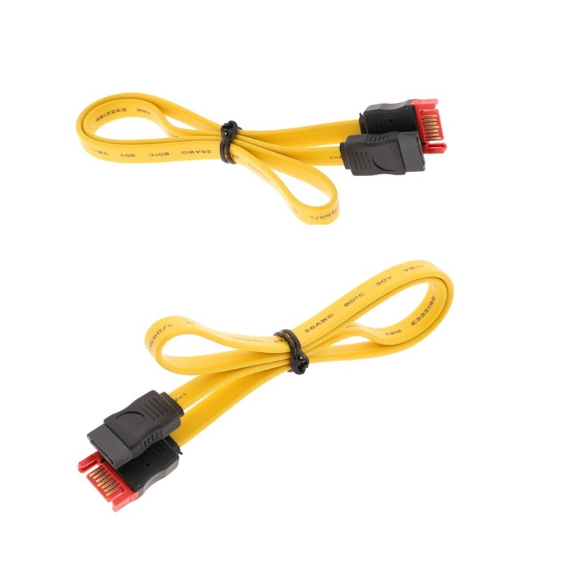 2pcs SATA III Data Cable SATA III 7Pin Male To 7Pin Female