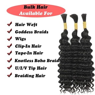 Deep Braiding Bulk Human Wave Hair