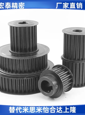 45号钢发黑同步轮S2MS3MS5MS8M 5M8M T5T10 XL L H现货定制交期快