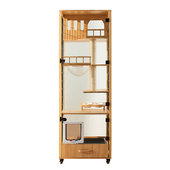 猫别墅小户型家用猫笼子猫舍猫屋室内不占地猫笼实木猫咪全景猫柜