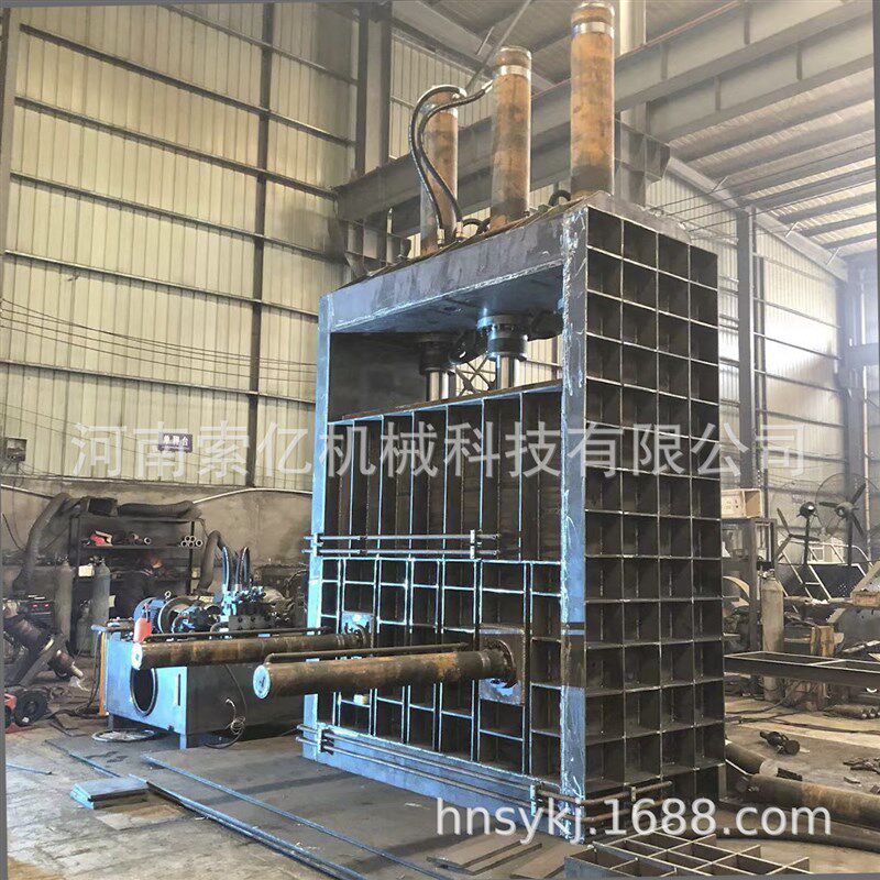 塑料薄膜立式打包机 废纸箱报纸书B纸打包机 薄铝合金彩钢瓦打包