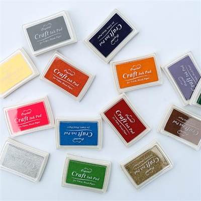 推荐Mixed Colors Colorful Cartoon Ink Pad/Craft Ink Pad/Stam