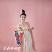 复古温柔仙气汉服孕妇 影楼孕妈摄影写真新中J式 孕妇拍照服装 新款