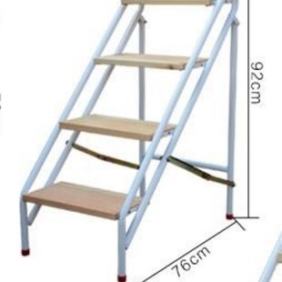 实木家用室内外加厚游泳池梯凳简易阳台花架S四五步折叠 高档新品