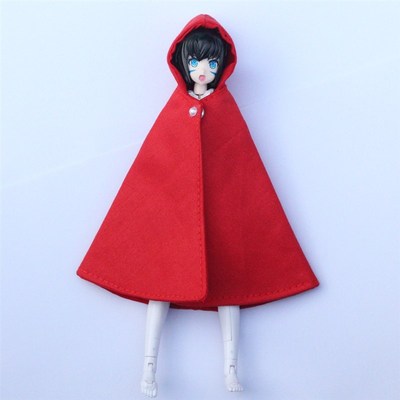 机娘娃衣斗篷披风衣服寿屋azone 1/12分15cm拼装模型手办娃娃日常