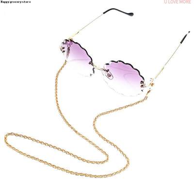 网红Fashion Reading Glasses Chain for Women Metal Sunglasses