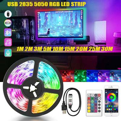 推荐USB RGB LED Strip Light 2835 5050 1M 2M 3M 4M 5M DC 5V G