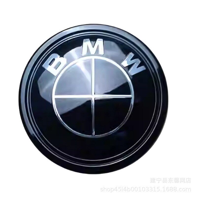 适用于X1X3X4X5黑白色轮毂盖装饰贴1/3系4/5系改装方向盘后尾标