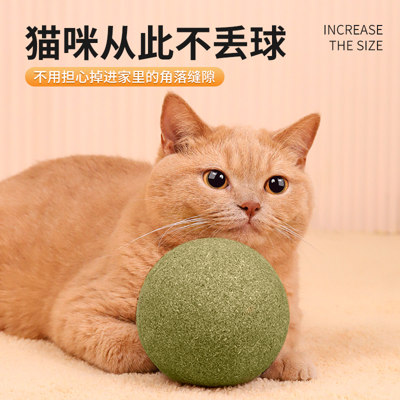 猫玩具超大猫薄荷球猫q咪自嗨解闷神器猫猫小猫逗猫棒宠物用品磨