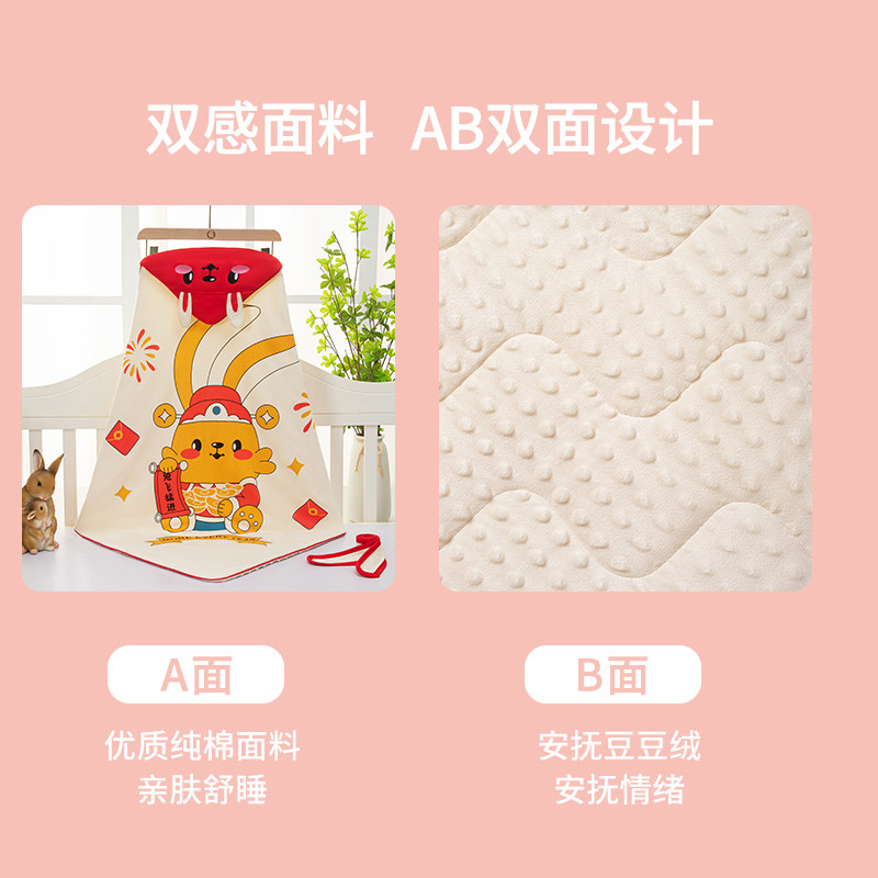 新生婴儿包被春秋初生宝宝纯棉抱被夏季产房包单豆豆绒外出包裹被