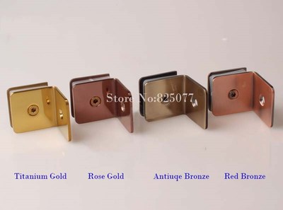 1PCS Bathroom clip glass fitted clip 304 stainless steel gla