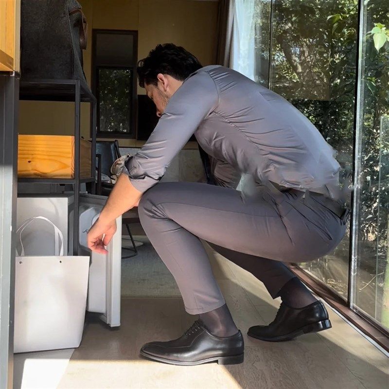 2双装 男士镜面丝袜长筒商务薄款油光袜黑色锦纶长袜正装袜纯色,女士内衣/男士内衣/家居服,长筒袜,淘宝优惠券,粉丝福利购,淘宝优惠卷