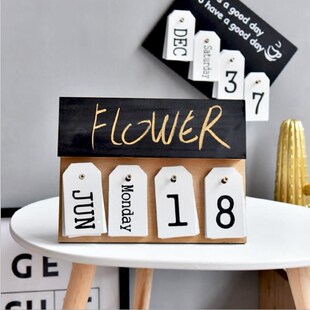 Home-Decoration Table-Calendar Birthday-Gift Desk Nordic-Sty