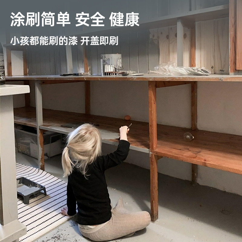 速发木器漆水性油漆家用木漆清漆木纹漆木门改色仿古自刷旧家具翻