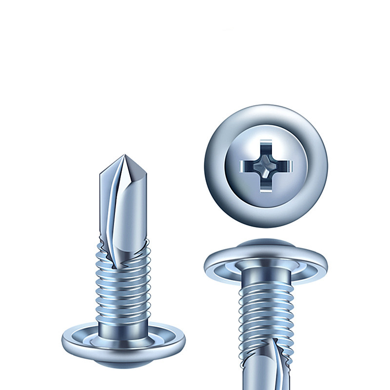 达克罗超短细牙大扁头钻尾螺丝轻钢别墅主体燕尾自攻自钻4.8 4.