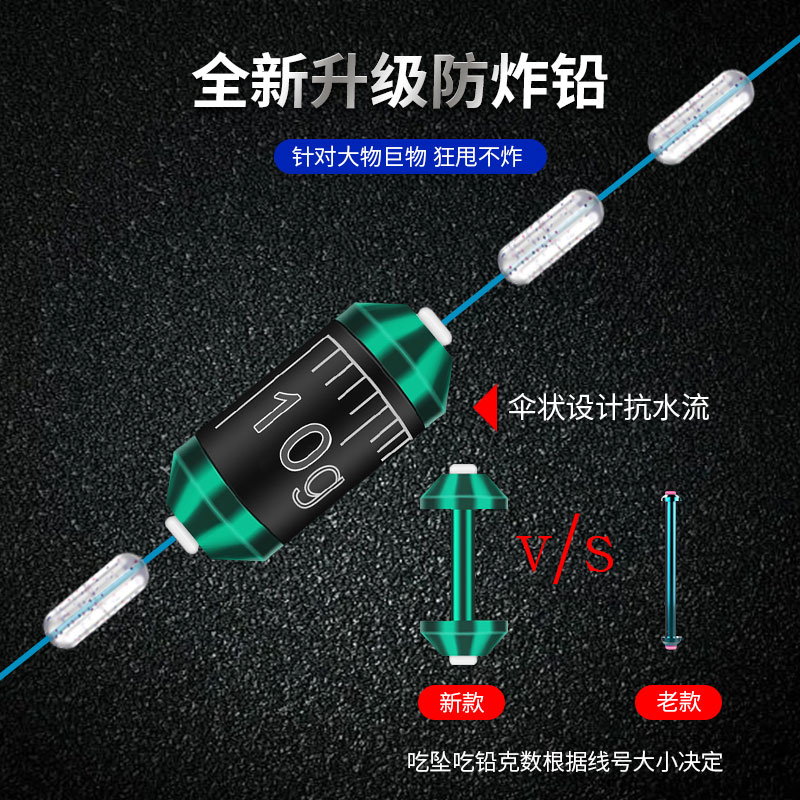 现货青鱼巨物线组主线成品套x装拉力大物跑铅线组绑好超柔软钓鱼